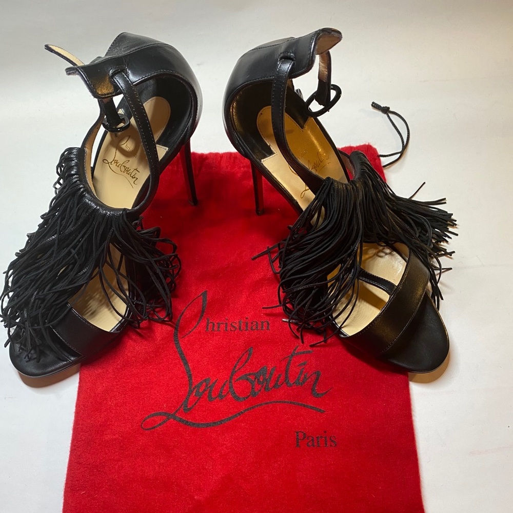 Christian Louboutin Fringe Sandals